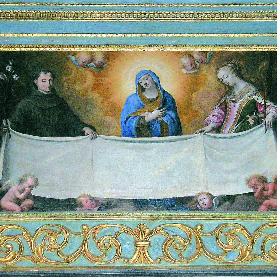 Bene_vagienna_chiesa_di_san_francesco_tela_sindonica_cinque-seicentesca
